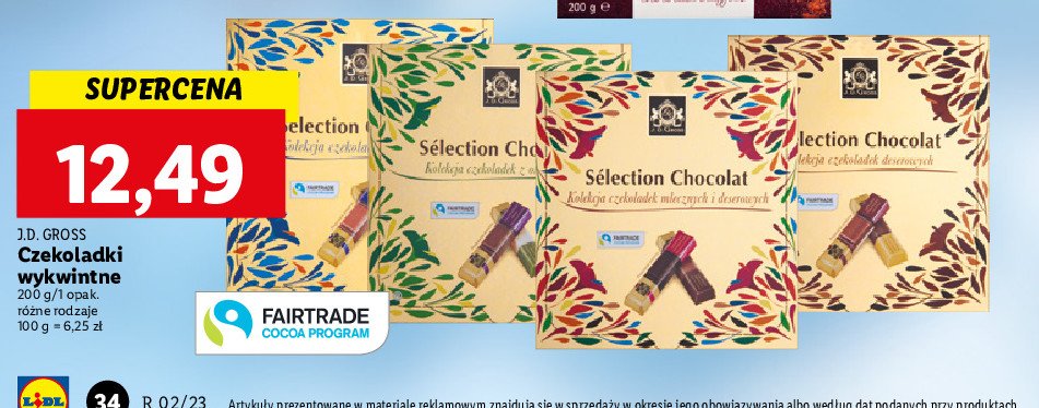 Kolekcja czekoladek z orzechami J.d.gross promocja