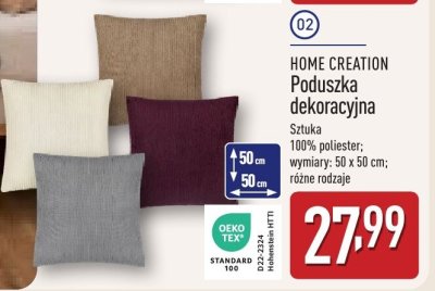 Poduszka dekoracyjna HOME CREATION promocja w Aldi