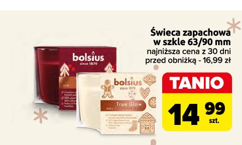 Świeca zapachowa w szkle winter spices Bolsius promocja w Carrefour