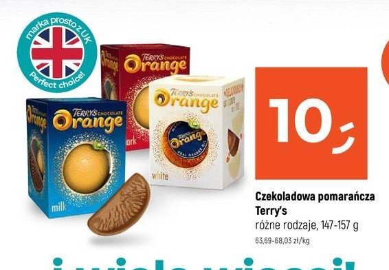 Pomarańcza czekoladowa gorzka Terry's promocja w Dealz