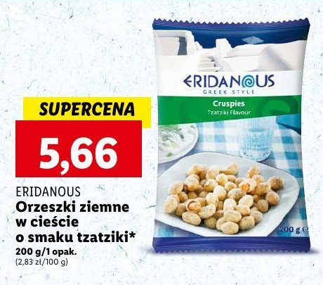 Orzeszki ziemne w cieście tzatziki Eridanous promocja