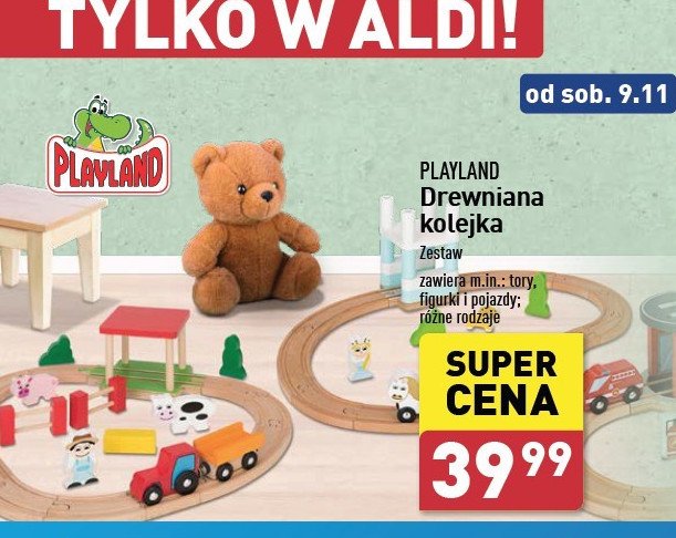 Kolejka drewniana Playland promocja