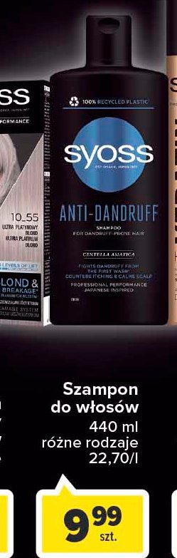 Szampon do włosów Syoss anti-dandruff promocje