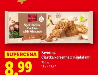 Ciastka korzenne z migdałami promocja w Lidl