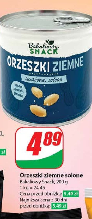 Orzeszki ziemne smażone solone Bakaliowy snack promocja