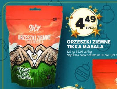 Orzeszki ziemne tikka masala Slay promocja w Stokrotka