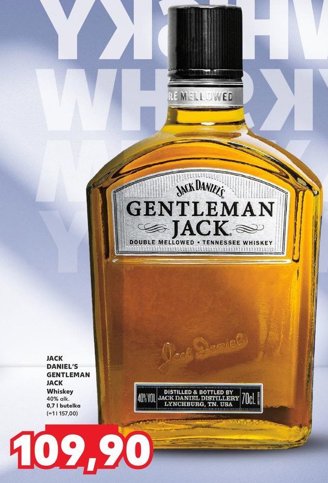 Whiskey Jack daniel's gentleman jack promocja w Kaufland