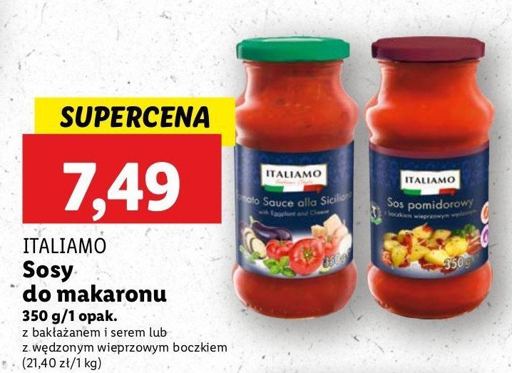 Sos pomidorowy Italiamo promocja