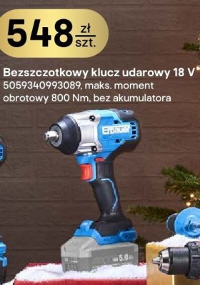 Klucz udarowy bezszczotkowy Erbauer 18V 5059340993089 promocja w Castorama