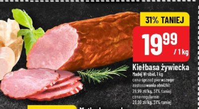 Kiełbasa żywiecka Nadal Wróbel promocja w POLOmarket