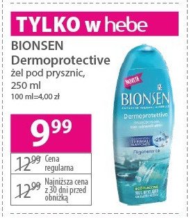 Zel pod prysznic Bionsen dermoprotective promocja
