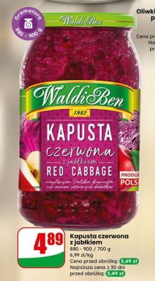 Kapusta czerwona z jabłkiem Waldi Ben promocja w Dino