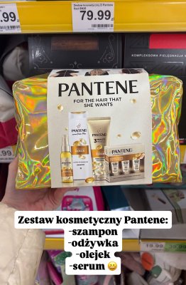 Zestaw kosmetyczny Pantene - szampon, odżywka, olejek, serum promocja w Dino