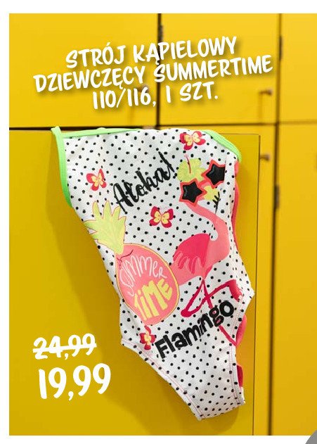 Str贸j k膮pielowy dziewcz臋cy summertime 110/116 promocja