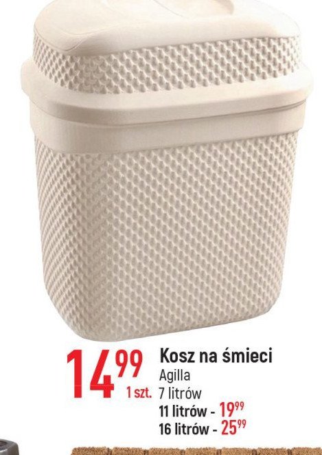 Kosz na śmieci veneciana 11 l Agilla promocja