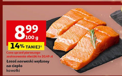 Łosoś norweski wędzony promocja w Auchan