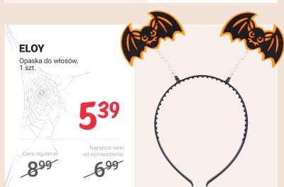 Opaska do włosów z nietoperzami promocja w Rossmann