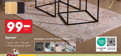 Dywan 160x120 cm Biedronka promocja w Biedronka