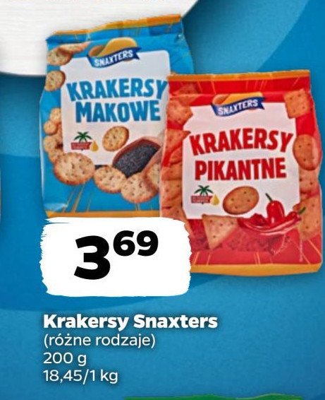 Krakersy makowe Snaxters promocja