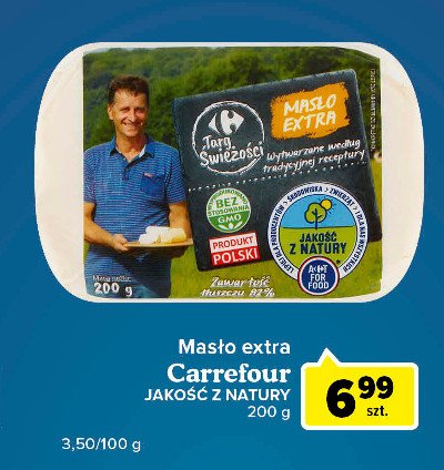 Masło ekstra Carrefour promocja