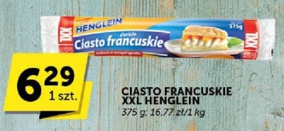 Ciasto francuskie XXL Henglein promocja w ABC