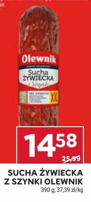 Kiełbasa sucha żywiecka z szynki  promocja w Stokrotka