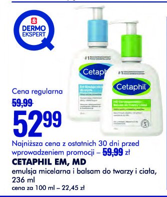 Balsam do twarzy i ciała dermoprotektor z pompką Cetaphil md promocja