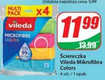 Ściereczki z mikrofibrą colors Vileda promocja