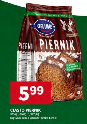 Ciasto Piernik Gellwe promocja w Stokrotka