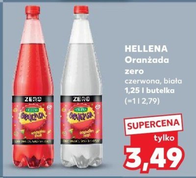 Oranżada zero czerwona, biała promocja w Kaufland
