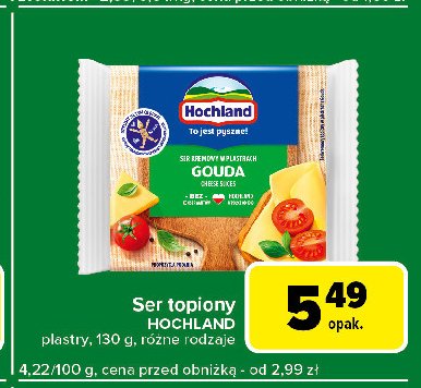 Ser topiony gouda Hochland promocja