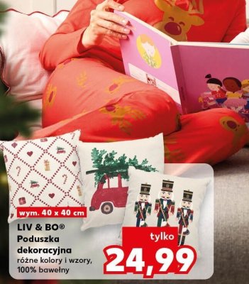 Poduszka dekoracyjna LIV & BO promocja w Kaufland