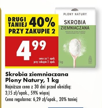 Skrobia ziemniaczana Plony natury promocja w Biedronka