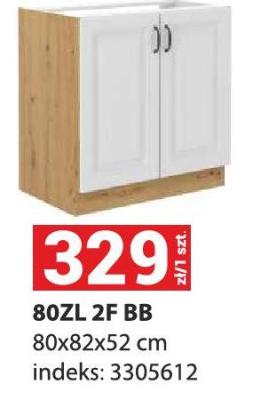 Szafka kuchenna 80ZL 2F BB promocja w Merkury Market