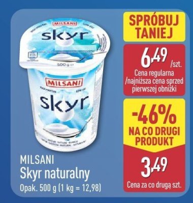 Skyr naturalny  promocja w Aldi