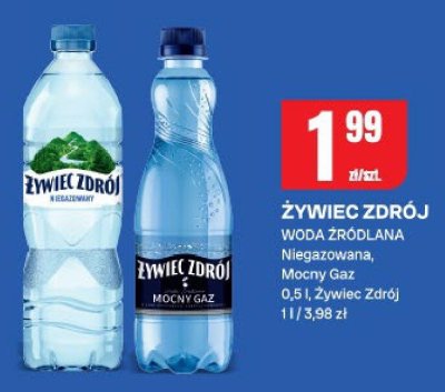 Woda źródlana niegazowana Żywiec Zdrój promocja w Chorten