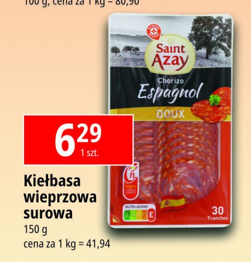 Chorizo hiszpańskie Wiodąca marka saint azay promocja