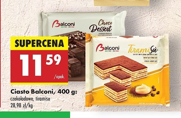 Choco dessert Balconi promocja