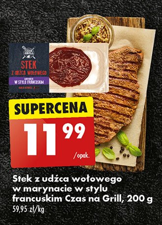 Stek z udźca wołowego w marynacie francuskiej Czas na grill promocja