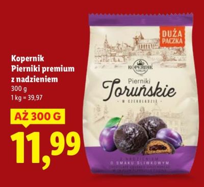Pierniki premium z nadzieniem Kopernik promocja w Lidl