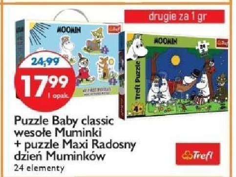Puzzle baby classic weso艂e muminki Trefl baby promocja
