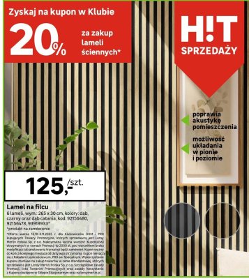 Lamele na filcu Leroy Merlin promocja w Leroy Merlin