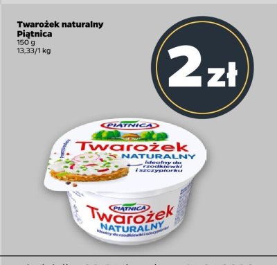 Twarożek naturalny  promocja w Netto