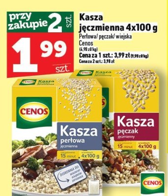 Kasza jęczmienna 4x100 g promocja w TOPAZ
