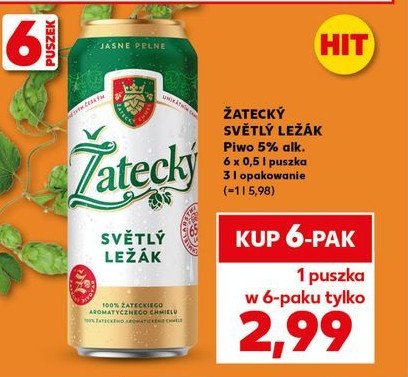Piwo Zatecky svetly lezak promocja w Kaufland