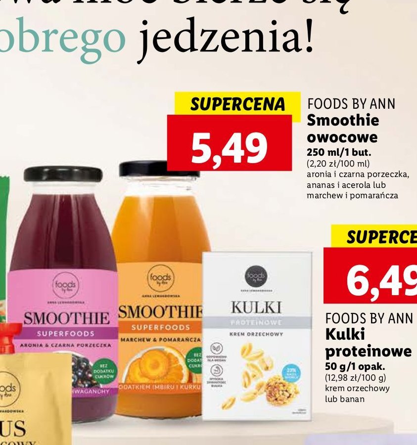 Smoothie ananas i acerola Foods by ann promocja