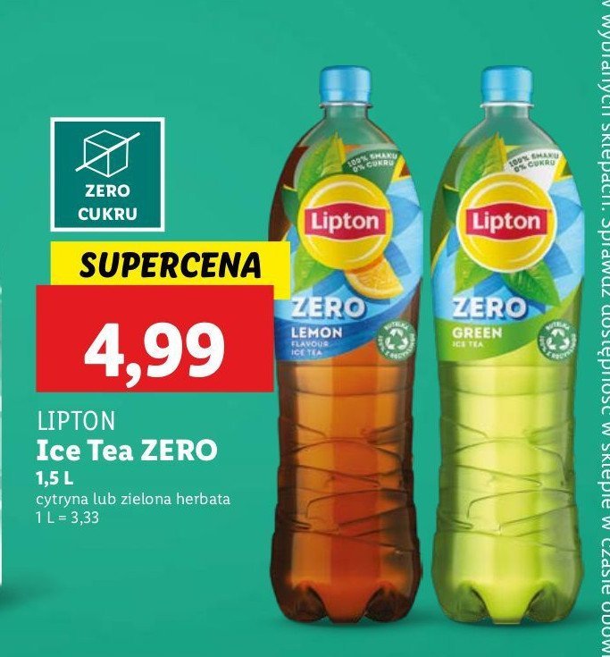 Herbata mrożona classic Lipton ice tea promocja w Lidl