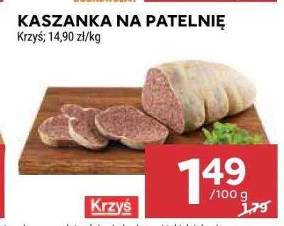 Kaszanka na patelnię Krzys promocja w Stokrotka