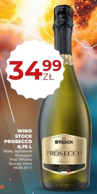 Wino Stock Prosecco Treviso 0,75 l promocja w Duży Ben