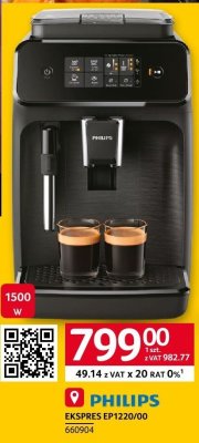 Ekspres do kawy Philips EP1220/00 promocja w Selgros